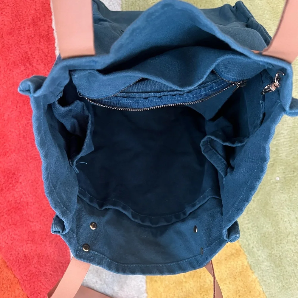 FEED Market Tote Bag Pockets Farmer’s Market Picnic - Picture 4 of 5